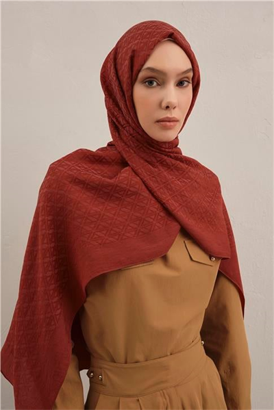 Armine Lyocell Naia Üçgen Monogram Şal 5 35