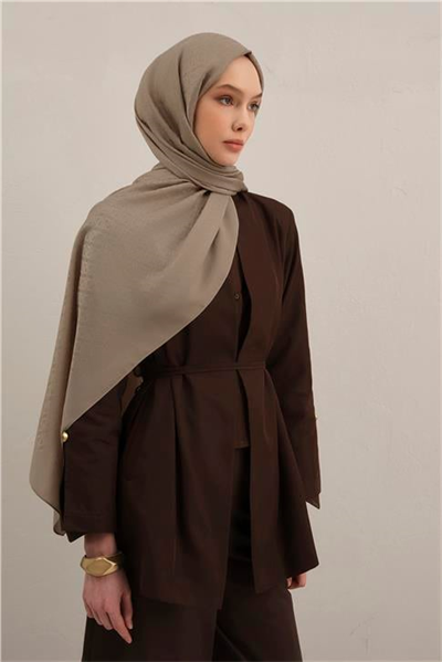 Armine Lyocell Naia Üçgen Monogram Şal 5 07