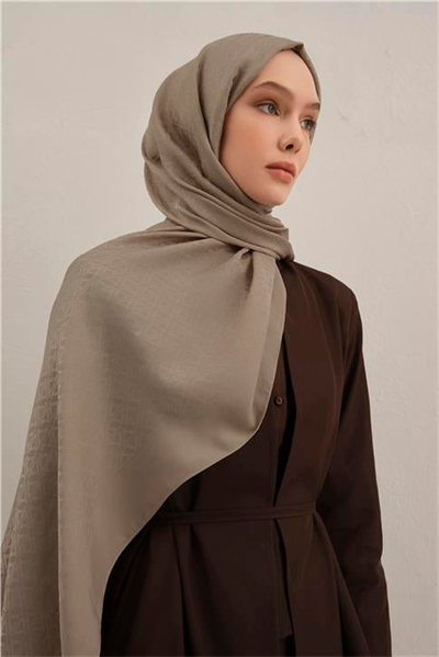 Armine Lyocell Naia Üçgen Monogram Şal 5 07