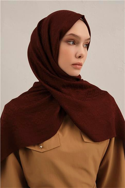 Armine Lyocell Naia Üçgen Monogram Şal 5 32