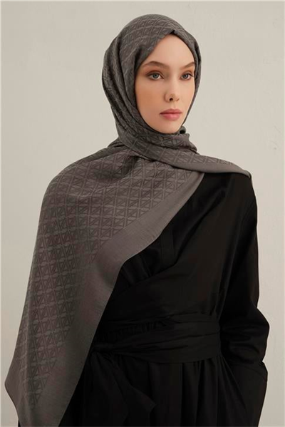 Armine Lyocell Naia Üçgen Monogram Şal 5 18