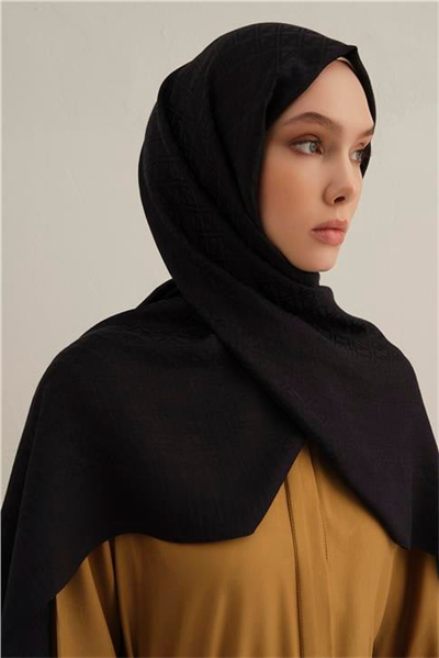 Armine Lyocell Naia Üçgen Monogram Şal 5 03