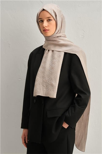 Armine Lyocell Naia Yıldız Desen Şal 1113-8