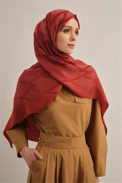 Armine Lyocell Naia Zikzak Desen Şal  1- 35