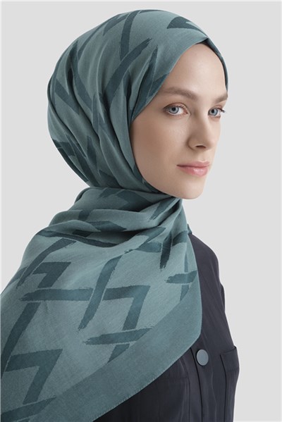 Armine Lyocell Naia Zikzak Desen Şal  1- 27