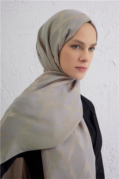 Armine Lyocell Naia Zikzak Desen Şal  1- 08