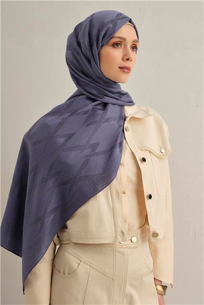 Armine Lyocell Naia Zikzak Desen Şal  1- 42