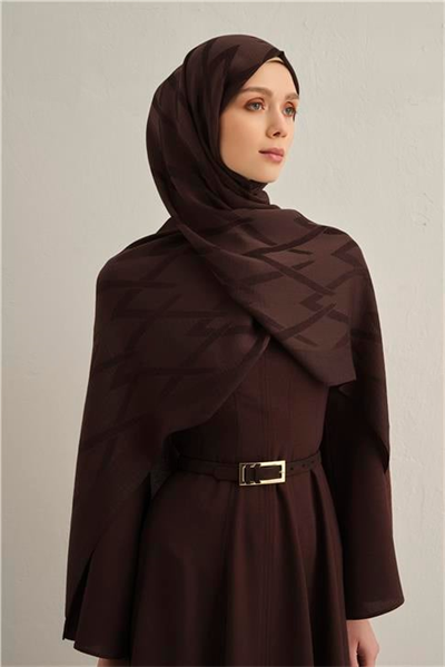 Armine Lyocell Naia Zikzak Desen Şal  1- 10