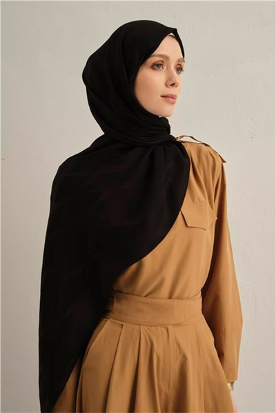 Armine Lyocell Naia Zikzak Desen Şal  1- 01