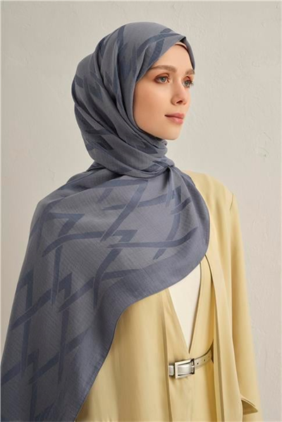 Armine Lyocell Naia Zikzak Desen Şal  1- 26