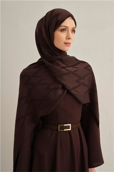 Armine Lyocell Naia Zikzak Desen Şal  1- 10
