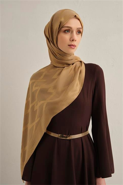 Armine Lyocell Naia Zikzak Desen Şal  1- 70