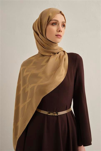 Armine Lyocell Naia Zikzak Desen Şal  1- 70
