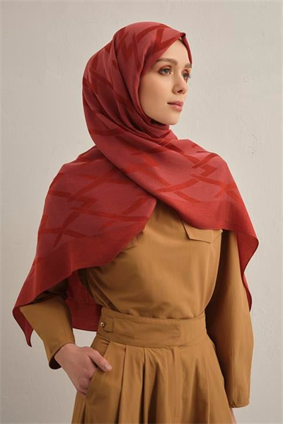 Armine Lyocell Naia Zikzak Desen Şal  1- 35