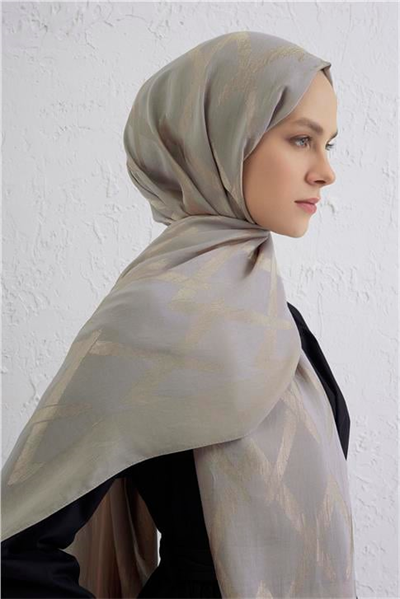 Armine Lyocell Naia Zikzak Desen Şal  1- 08