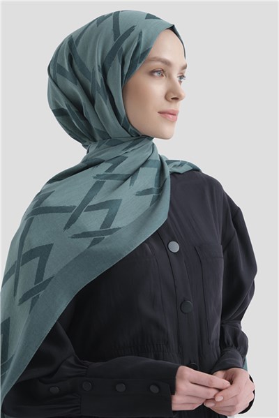 Armine Lyocell Naia Zikzak Desen Şal  1- 27