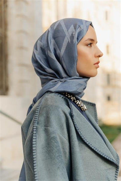 Armine Lyocell Naia Zikzak Desen Şal 1113-30