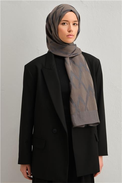 Armine Lyocell Naia Zikzak Desen Şal 1113-9