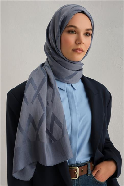 Armine Lyocell Naia Zikzak Desen Şal 1113-30