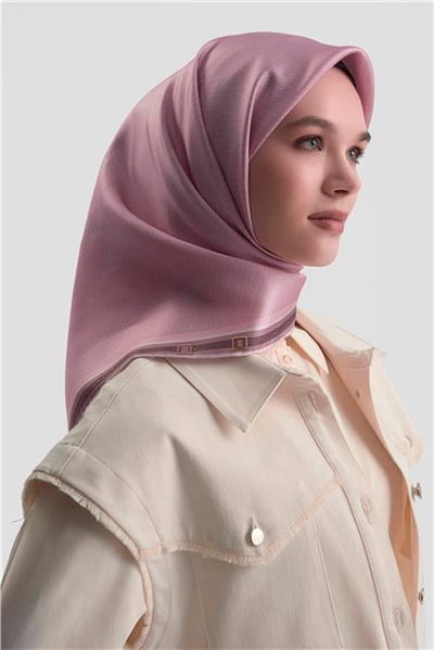 Armine Monogram Desenli Saf İpek Twill Eşarp 9401D 37
