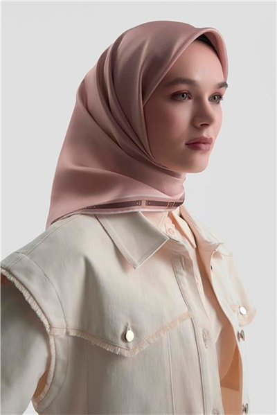 Armine Monogram Desenli Saf İpek Twill Eşarp 9401D 40