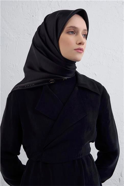 Armine Monogram Desenli Saf İpek Twill Eşarp 9401D 52