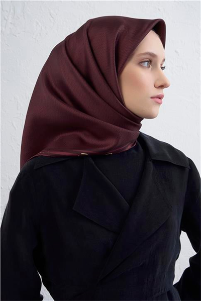 Armine Monogram Desenli Saf İpek Twill Eşarp 9401D 51