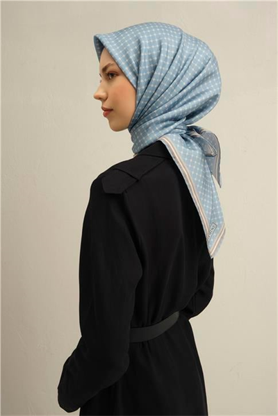 Armine Monogram Desenli Saf İpek Twill Eşarp 9345D 08