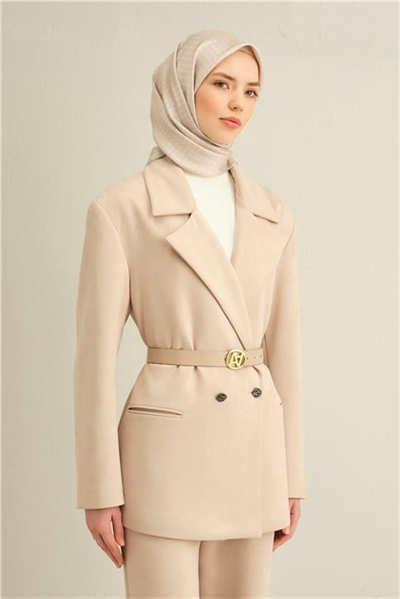 Armine Monogram Desenli Saf İpek Twill Eşarp 9345D 86