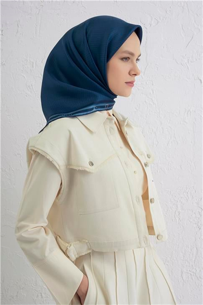 Armine Monogram Desenli Saf İpek Twill Eşarp 9401D 81