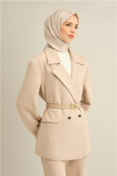 Armine Monogram Desenli Saf İpek Twill Eşarp 9345D 86