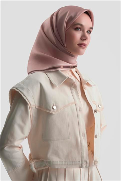 Armine Monogram Desenli Saf İpek Twill Eşarp 9401D 40