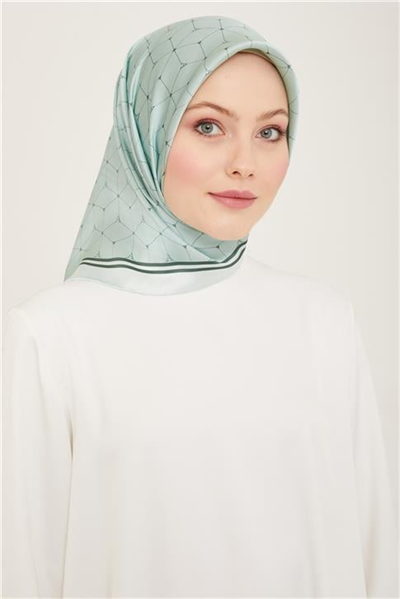 Armine Monogram Desenli Twill İpek Eşarp 24Ya9166 85 36