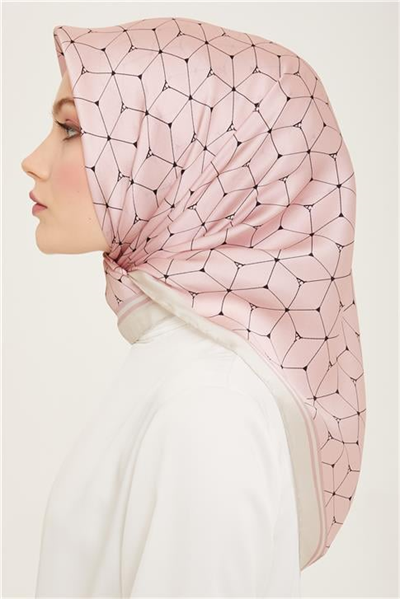 Armine Monogram Desenli Twill İpek Eşarp 24Ya9166 85 83