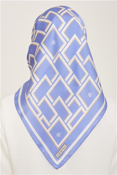 Armine Monogram Desenli Sura İpek Eşarp 24Ya9132 55 80