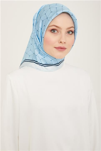 Armine Monogram Desenli Twill İpek Eşarp 24Ya9166 85 34
