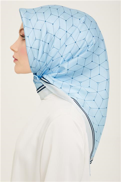 Armine Monogram Desenli Twill İpek Eşarp 24Ya9166 85 34