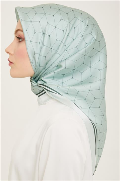 Armine Monogram Desenli Twill İpek Eşarp 24Ya9166 85 36