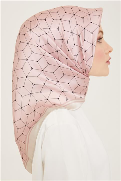 Armine Monogram Desenli Twill İpek Eşarp 24Ya9166 85 83