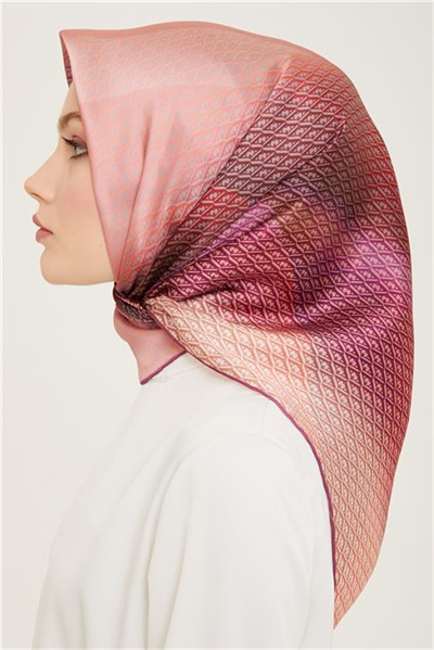 Armine Monogram Desenli Twill İpek Eşarp 24Ya9104 52 10