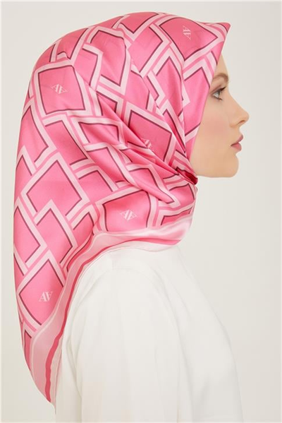 Armine Monogram Desenli Twill İpek Eşarp 24Ya9132 85 36