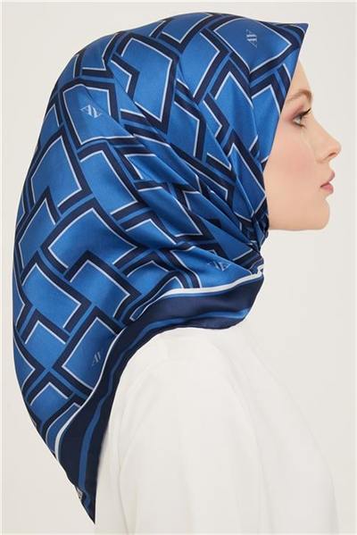 Armine Monogram Desenli Twill İpek Eşarp 24Ya9132 85 33