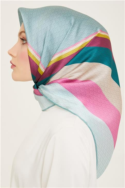 Armine Monogram Desenli Twill İpek Eşarp 24Ya9111 85 33