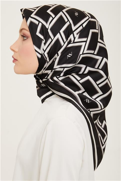 Armine Monogram Desenli Twill İpek Eşarp 24Ya9132 85 87