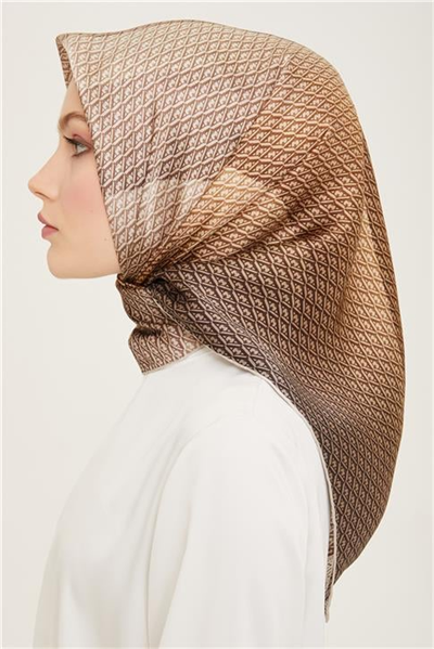 Armine Monogram Desenli Twill İpek Eşarp 24Ya9104 52 81