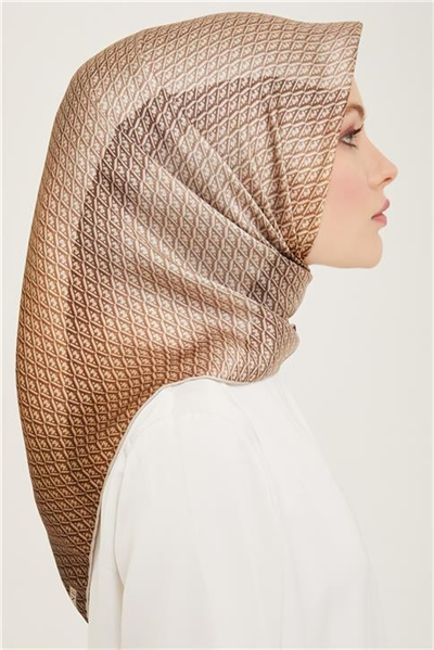 Armine Monogram Desenli Twill İpek Eşarp 24Ya9104 52 81
