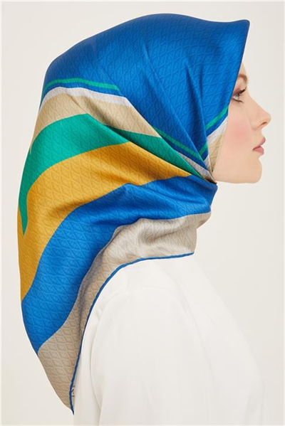 Armine Monogram Desenli Twill İpek Eşarp 24Ya9111 85 85