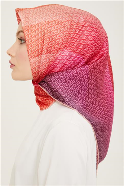 Armine Monogram Desenli Twill İpek Eşarp 24Ya9104 52 52