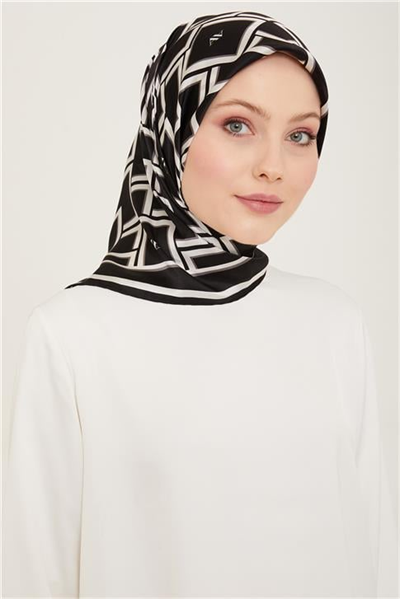 Armine Monogram Desenli Twill İpek Eşarp 24Ya9132 85 87