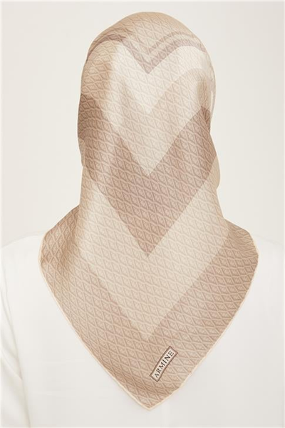 Armine Monogram Desenli Twill İpek Eşarp 24Ya9111 85 08